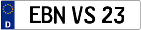 Trailer License Plate